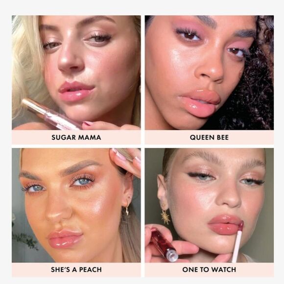 Iconic London Lustre Lip Oil in One to Watch treatment, gloss, plumps NEW - Picture 4 of 6